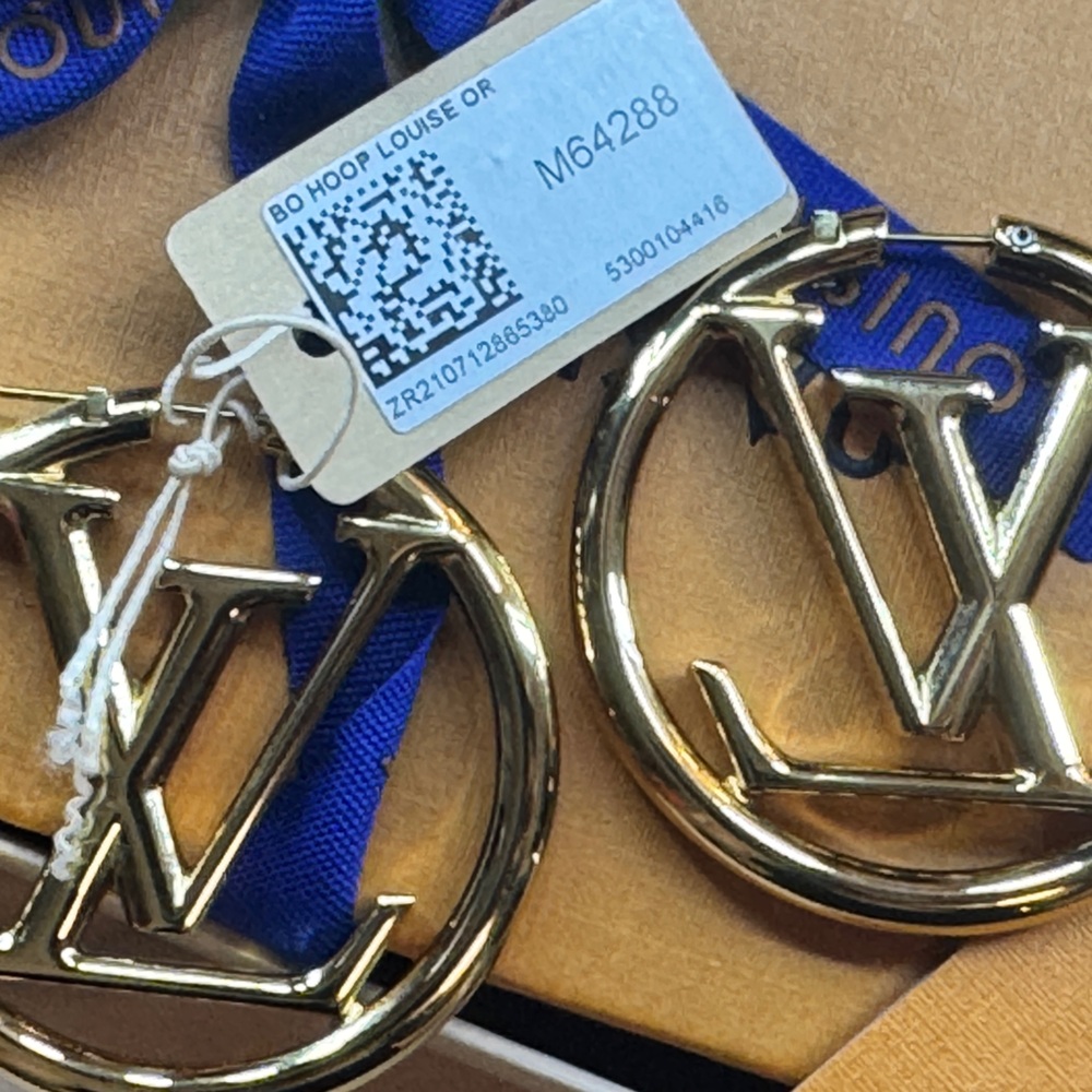 Louis Vuitton Orange Box with Blue Ribbon AUTHENTIC LV HOOPS! As seen on tv! - Picture 8 of 13